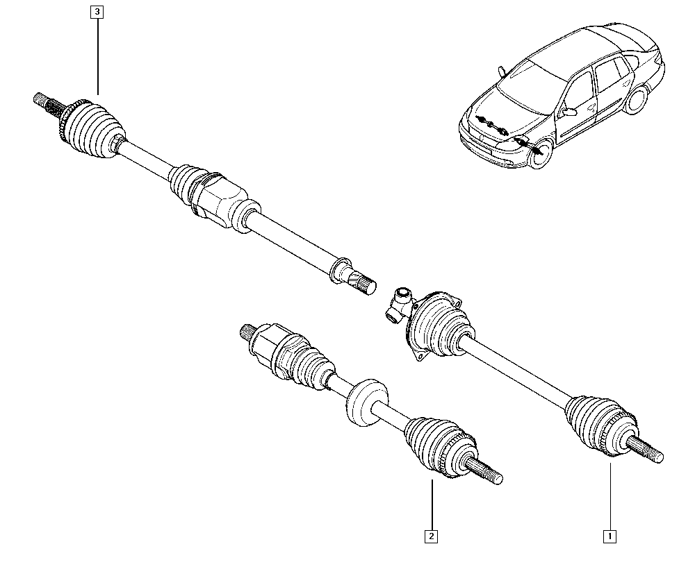 RENAULT 391004165R - Planetara aaoparts.ro