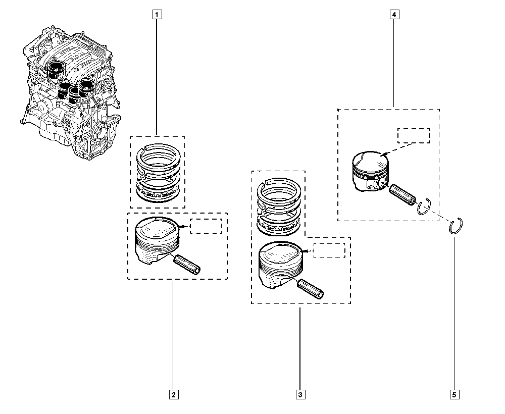 RENAULT 7701474854 - Piston aaoparts.ro