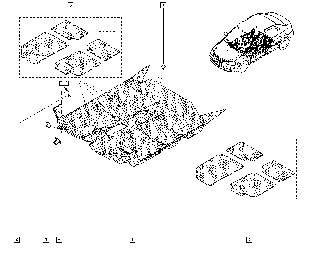 RENAULT 7703081056 - Clips, acoperire decorativa si protectie aaoparts.ro