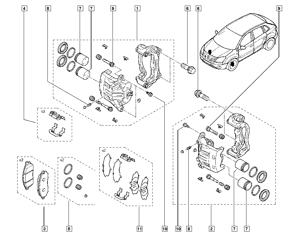 RENAULT 410603072R - Set placute frana,frana disc aaoparts.ro