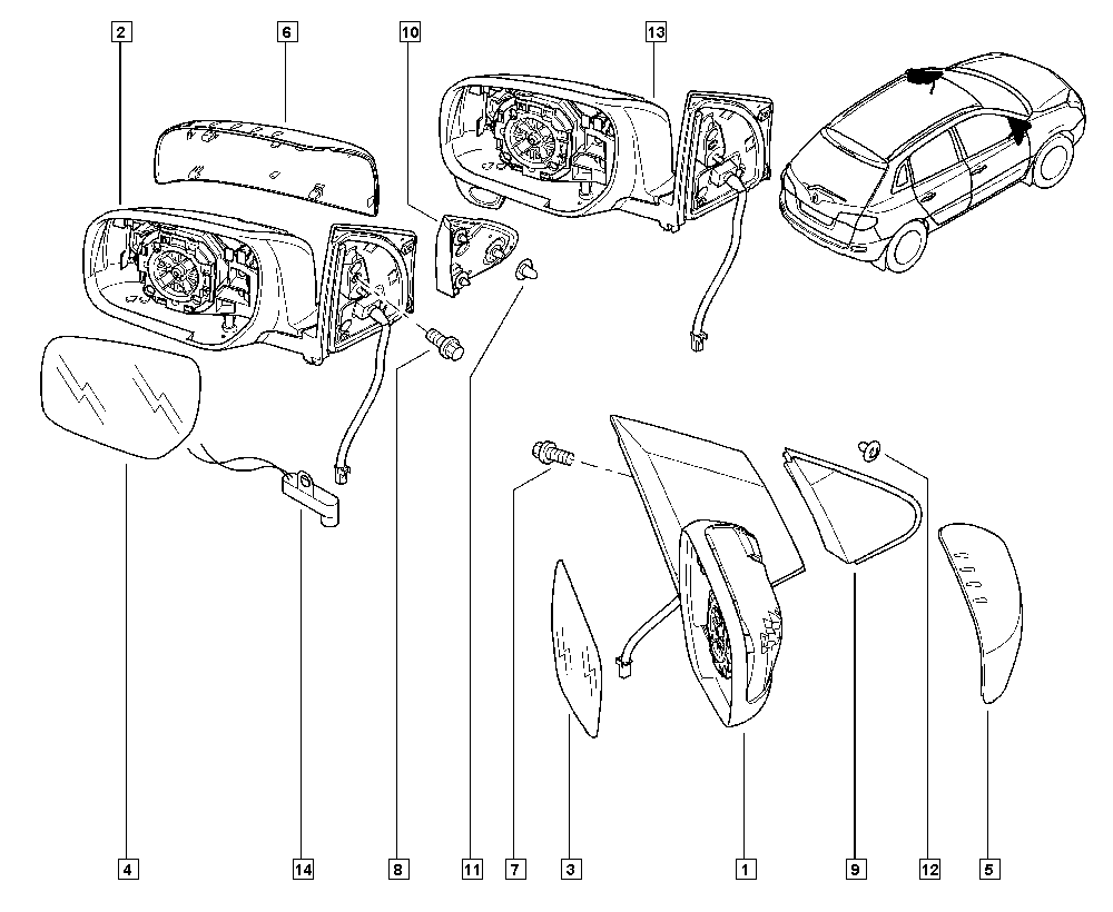 RENAULT 963010337R - Oglinda exterioara aaoparts.ro