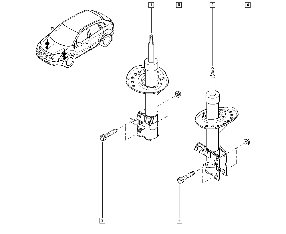 RENAULT 54 30 3JY 01B - Amortizor aaoparts.ro