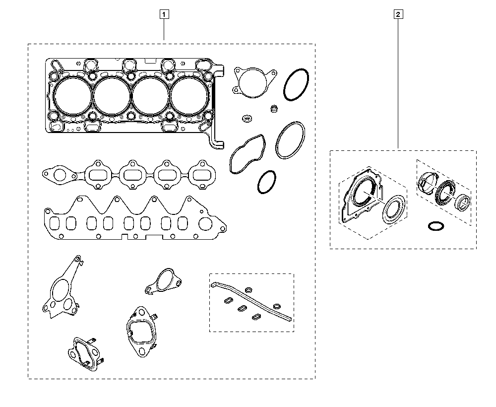 Elring 702.570 - Set garnituri, carter aaoparts.ro