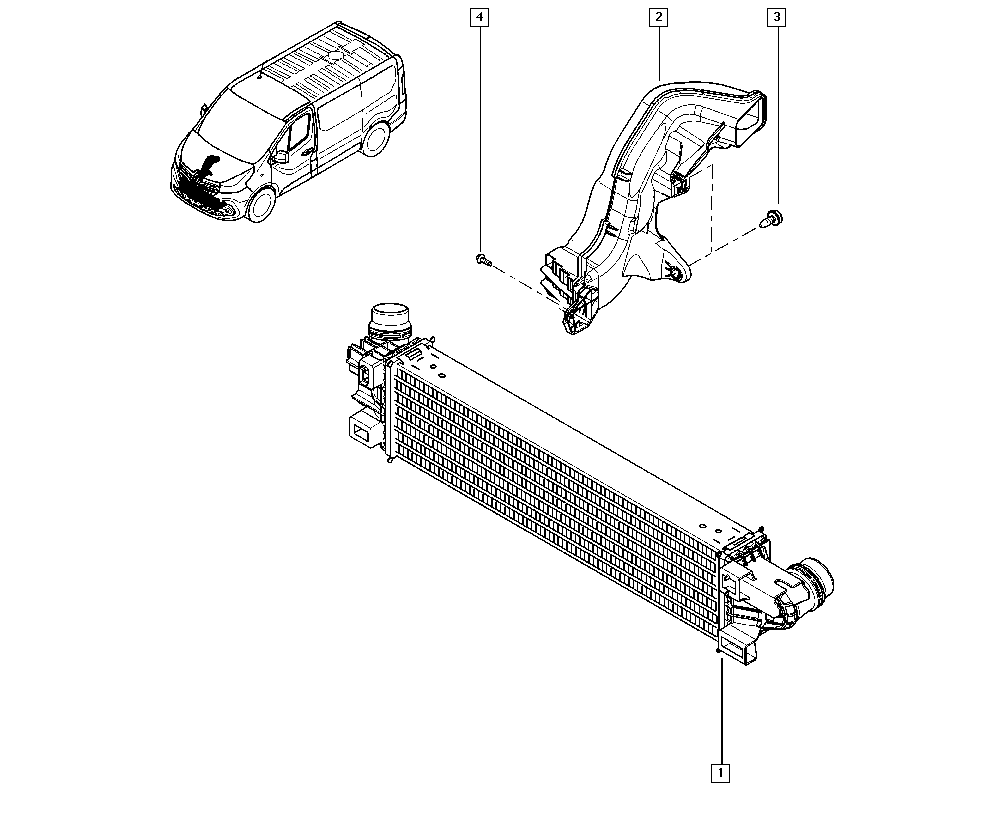 RENAULT 14 49 600 50R - Intercooler, compresor aaoparts.ro