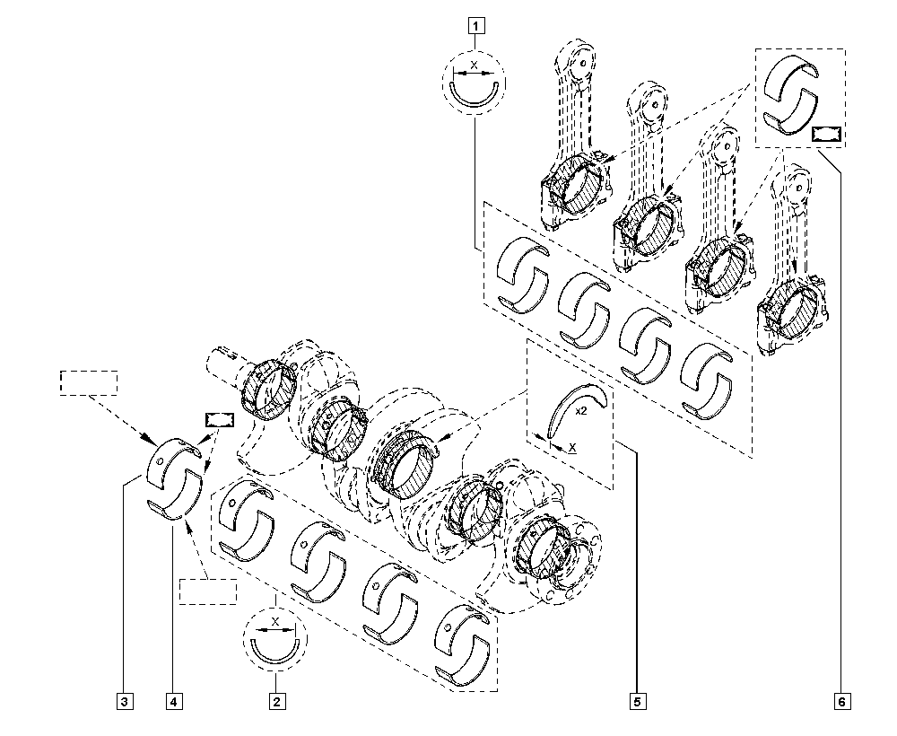 RENAULT 77 01 472 121 - Cuzineti, arbore cotit aaoparts.ro