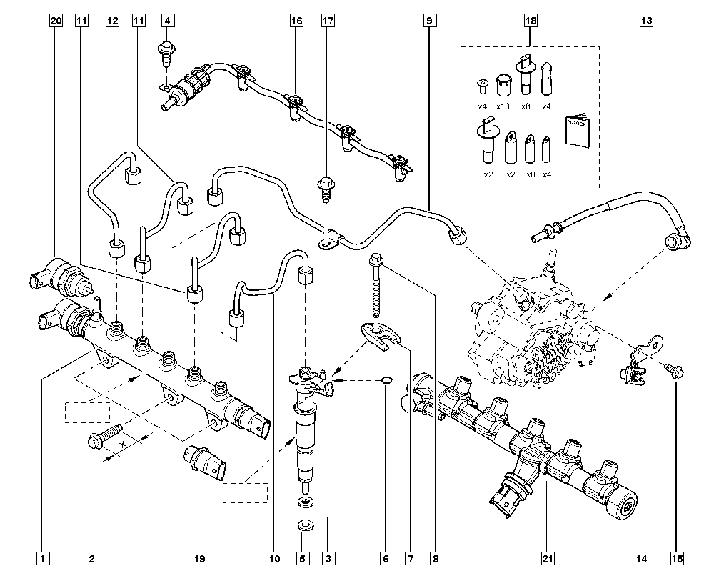 RENAULT 77 01 477 158 - Portinjector aaoparts.ro
