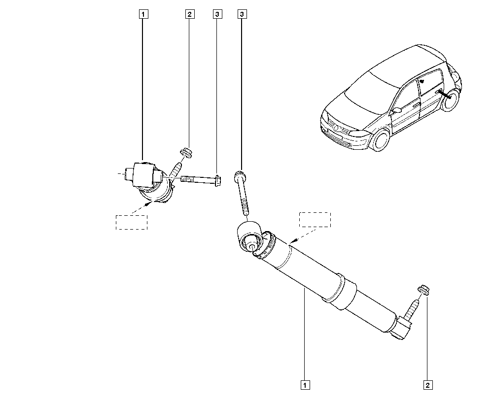 RENAULT 82 00 421 321 - Amortizor aaoparts.ro