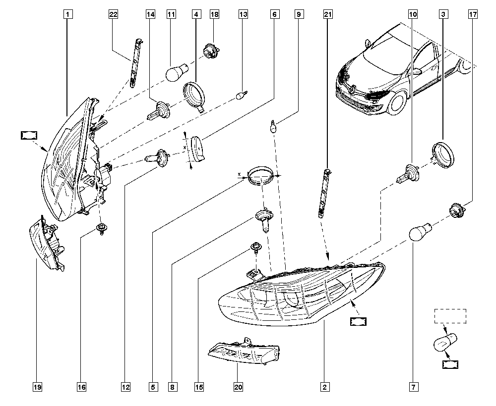 RENAULT 77 01 057 737 - Bec incandescent, bec lumina zi aaoparts.ro