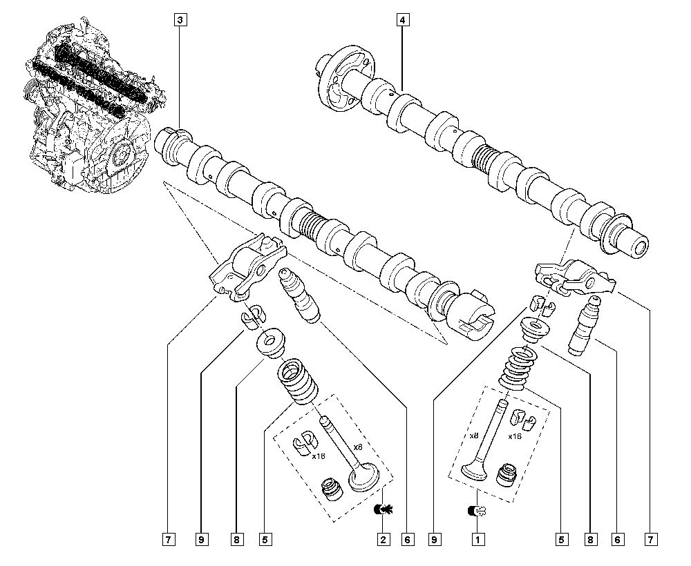 RENAULT 77 01 062 311 - Culbutor, tren supape aaoparts.ro