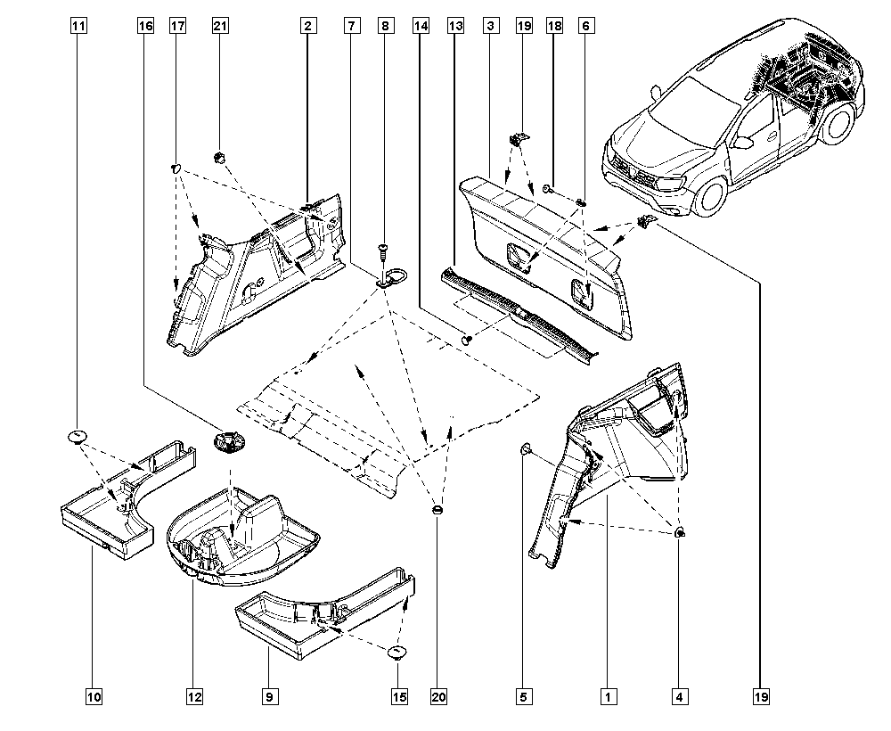 FA1 10-40028.5 - Clips, acoperire decorativa si protectie aaoparts.ro