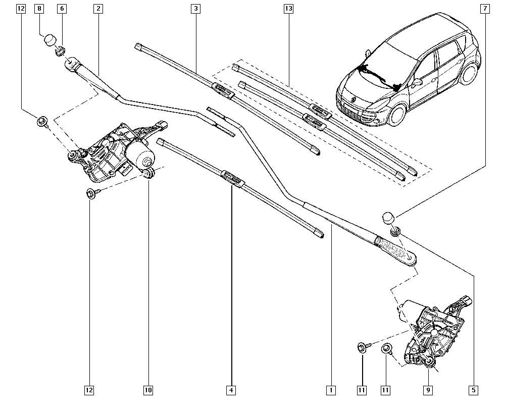 RENAULT 288903710R - Lamela stergator aaoparts.ro