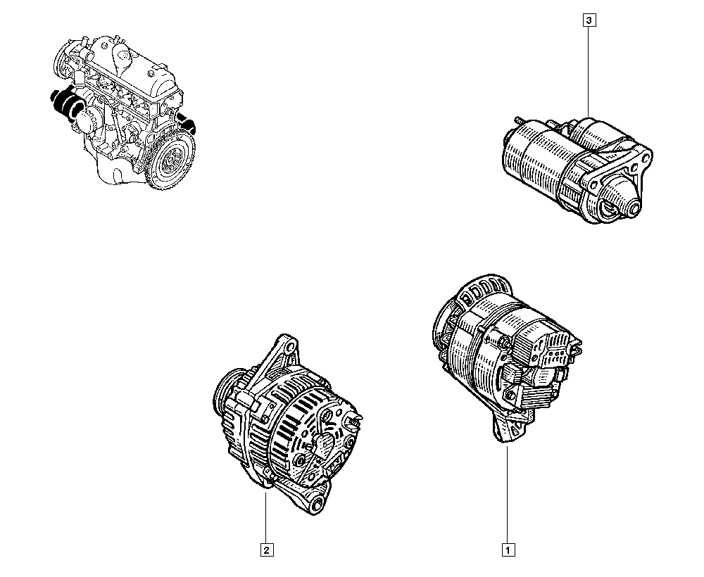 RENAULT 77 00 859 724 - Generator / Alternator aaoparts.ro