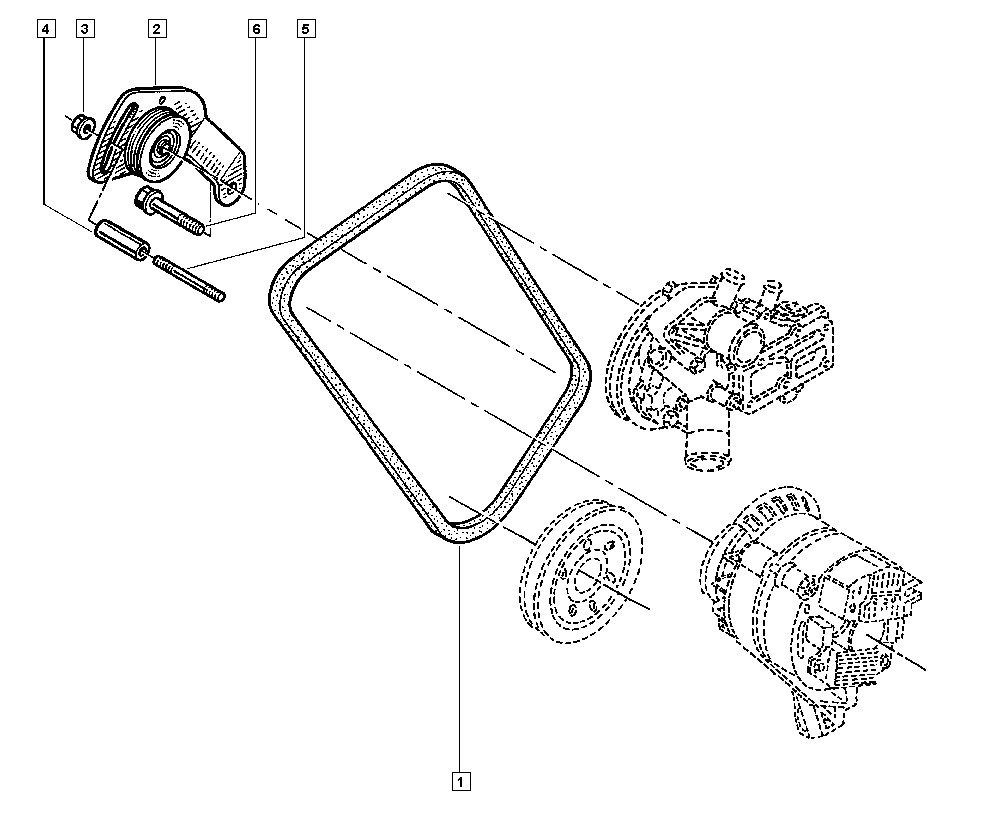 RENAULT 77 00 858 762 - Curea transmisie aaoparts.ro