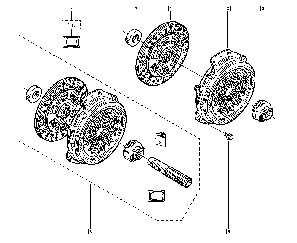 RENAULT 77 01 467 224 - Set ambreiaj aaoparts.ro