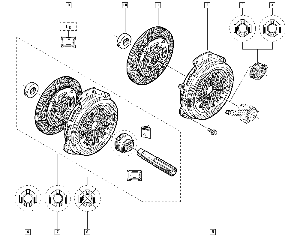 RENAULT 77 01 478 125 - Set ambreiaj aaoparts.ro