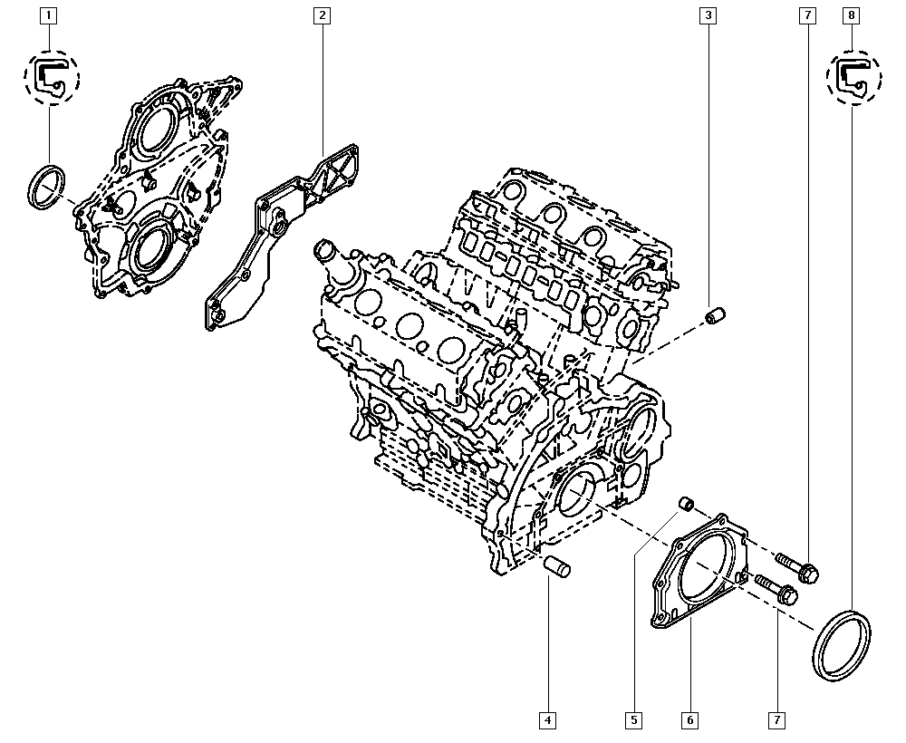 DACIA 77 01 052 672 - SEAL CRANKSHAFT aaoparts.ro