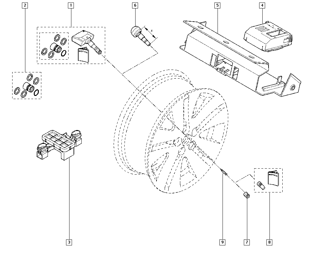 Mobiletron TX-S068 - Senzor, sistem de control al presiunii pneuri aaoparts.ro