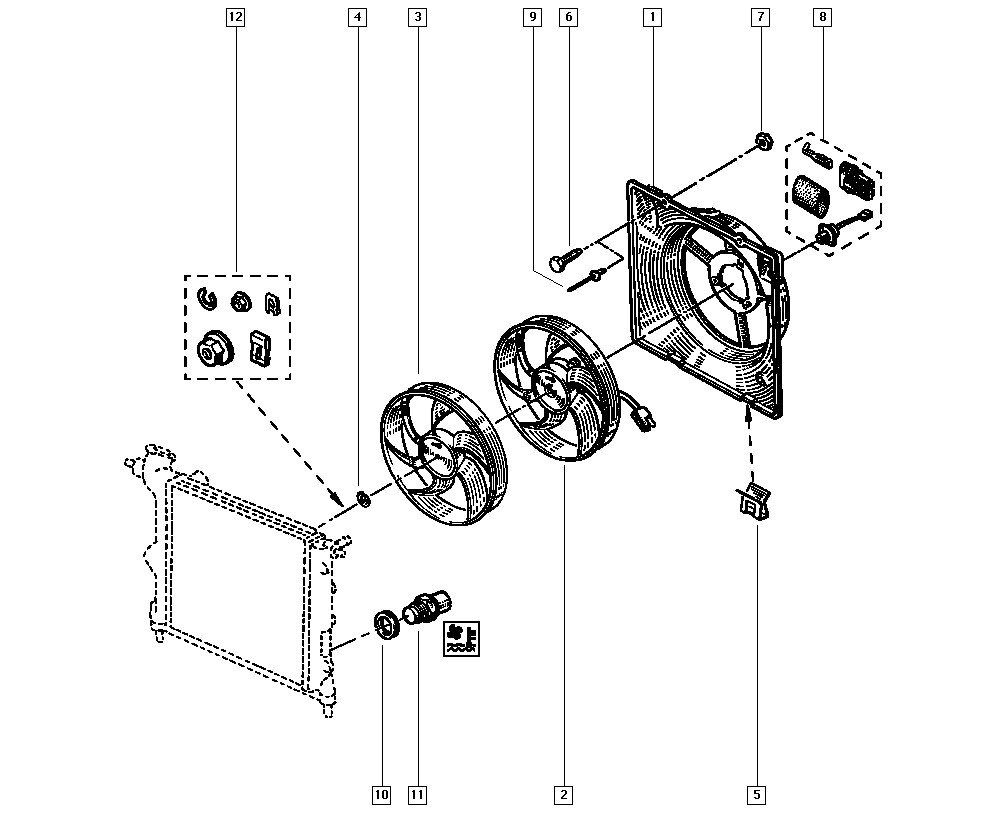 NRF 47359 - Ventilator, radiator aaoparts.ro