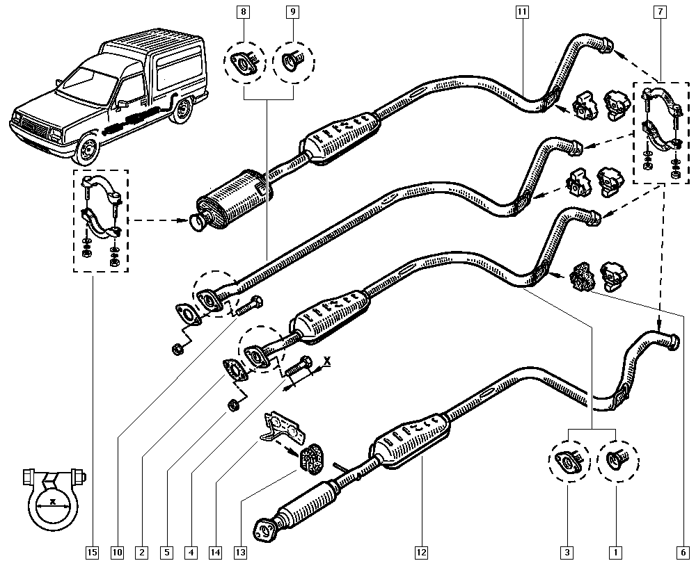 RENAULT 7701458595 - Conector teava, sistem de esapament aaoparts.ro