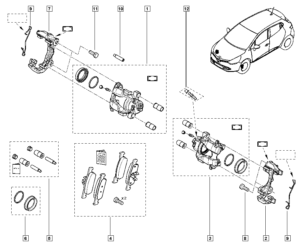 DACIA 410118579R - Etrier frana aaoparts.ro