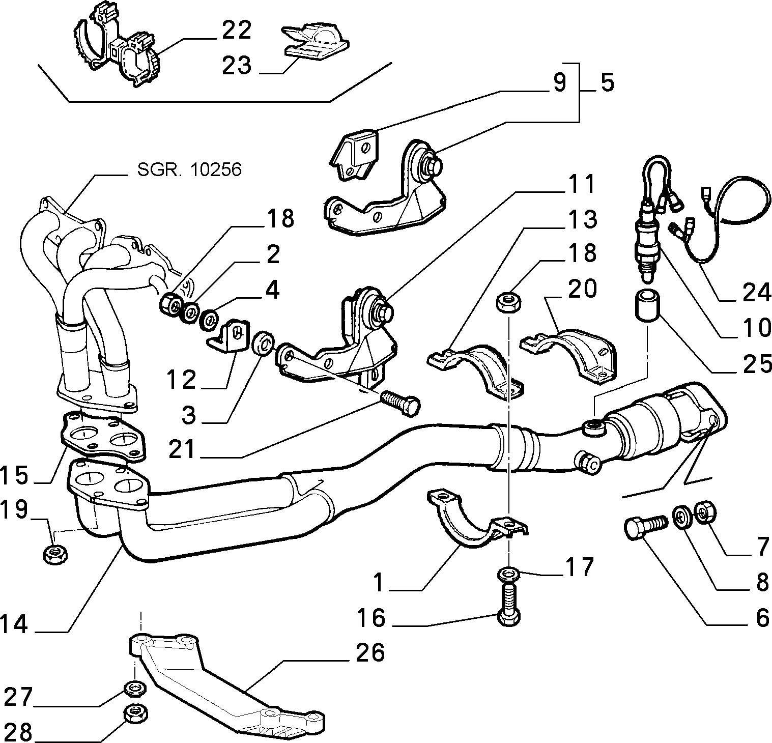 FIAT 46455518 - Sonda Lambda aaoparts.ro