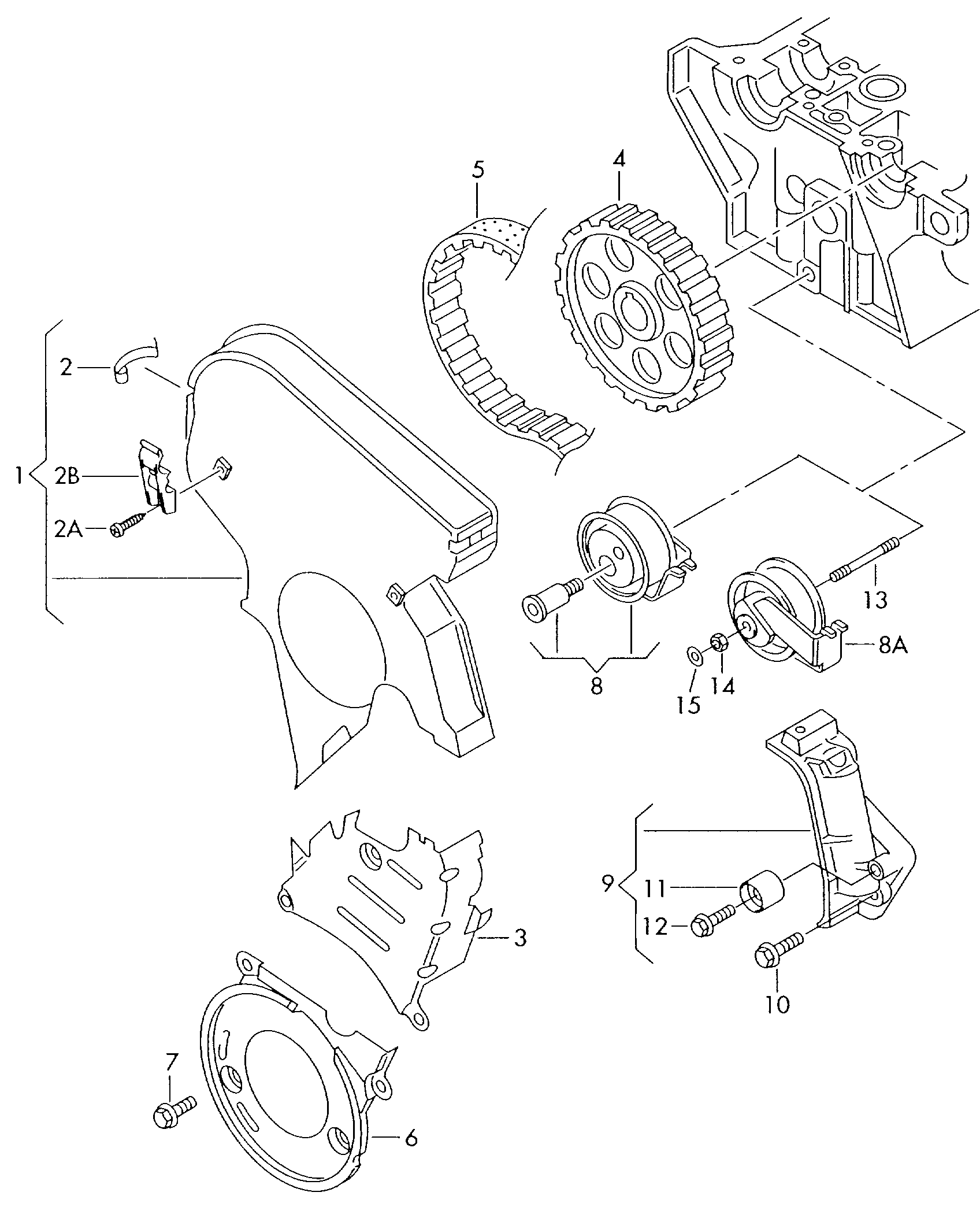 AUDI 06B 109 243 F - Rola intinzator,curea distributie aaoparts.ro