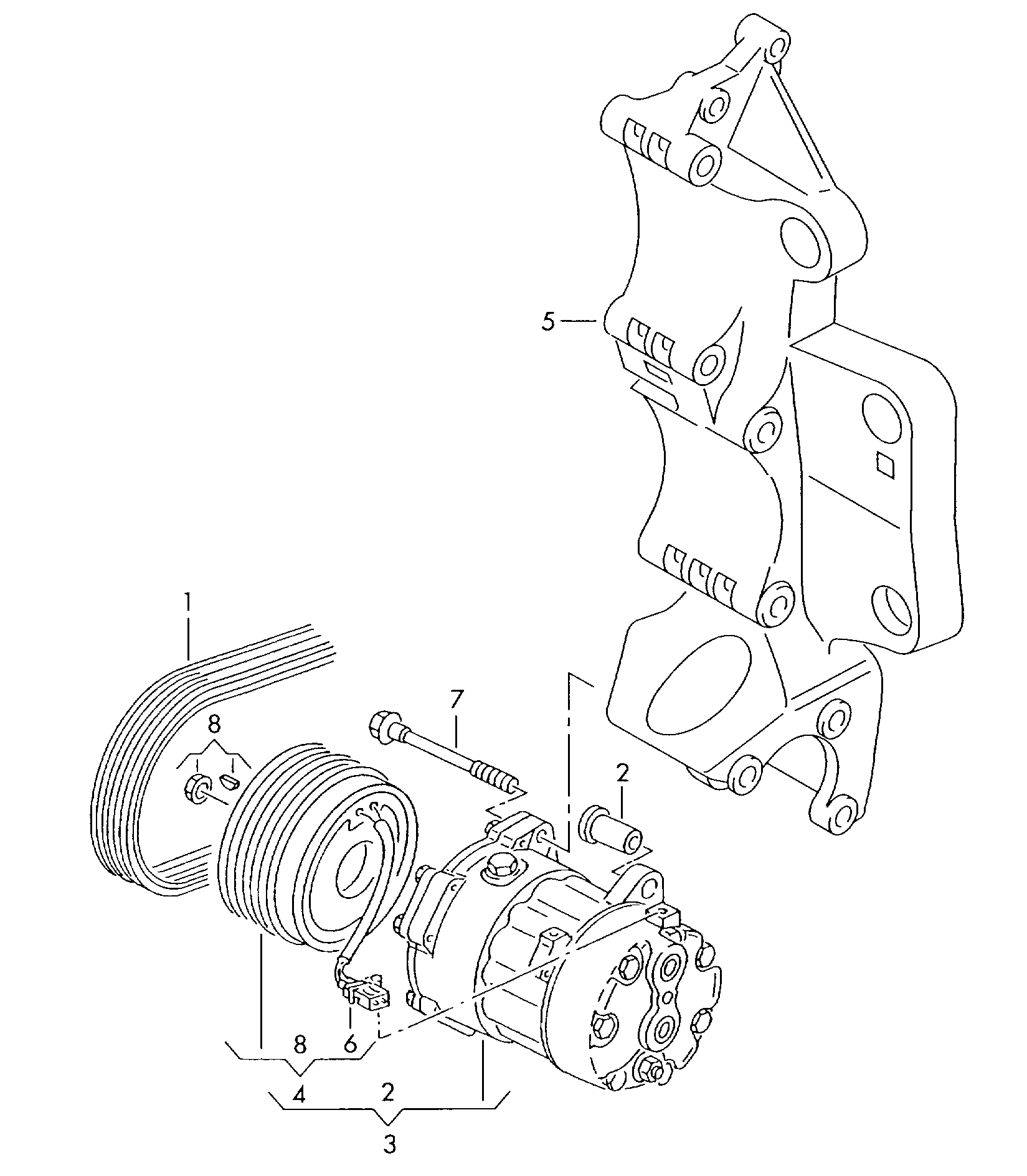FORD 7M3820803B - Compresor, climatizare aaoparts.ro