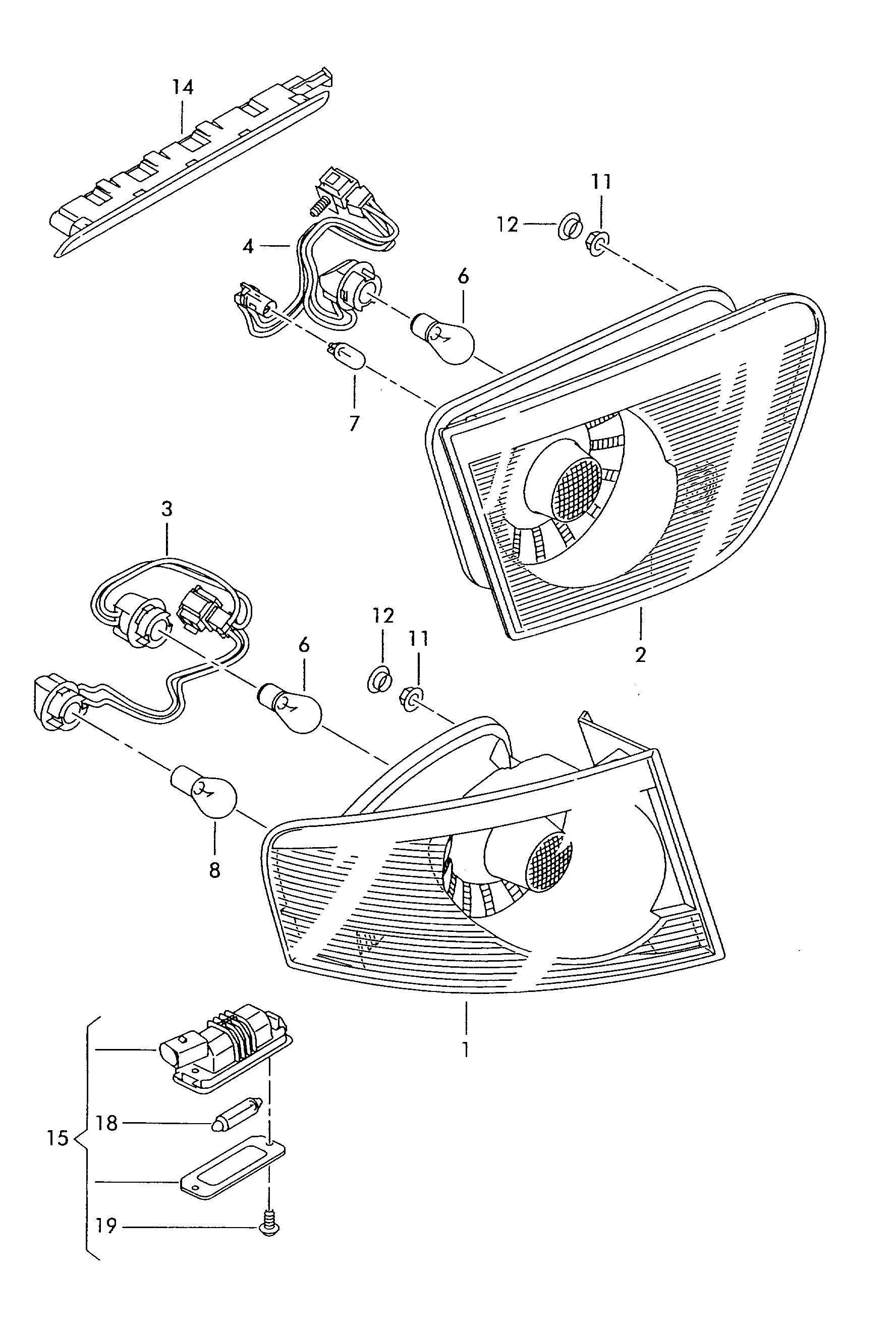 VW 5P8 945 257 - Suport lampa, lampa spate aaoparts.ro