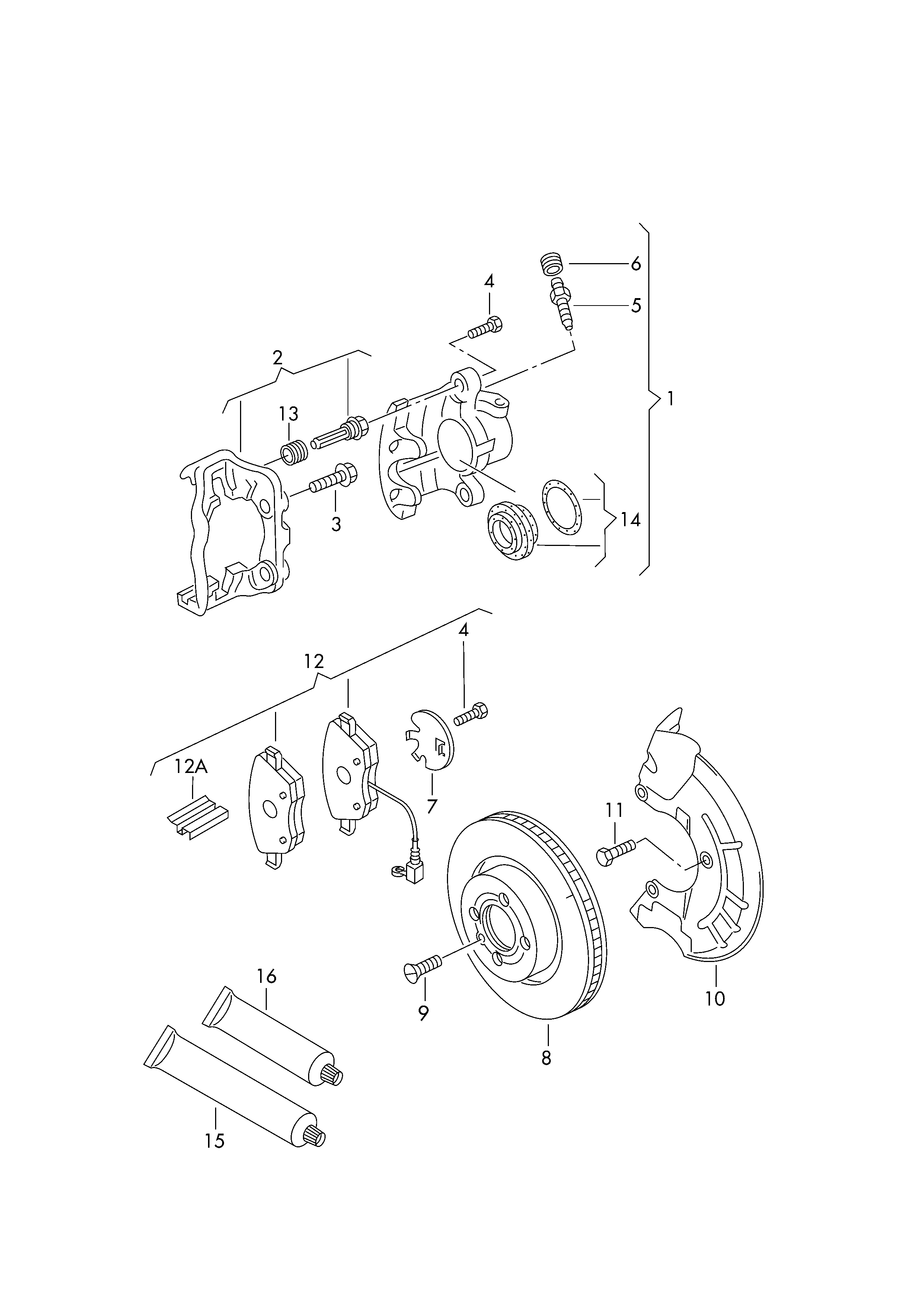 VAG 1J0 615 301 S - Disc frana aaoparts.ro