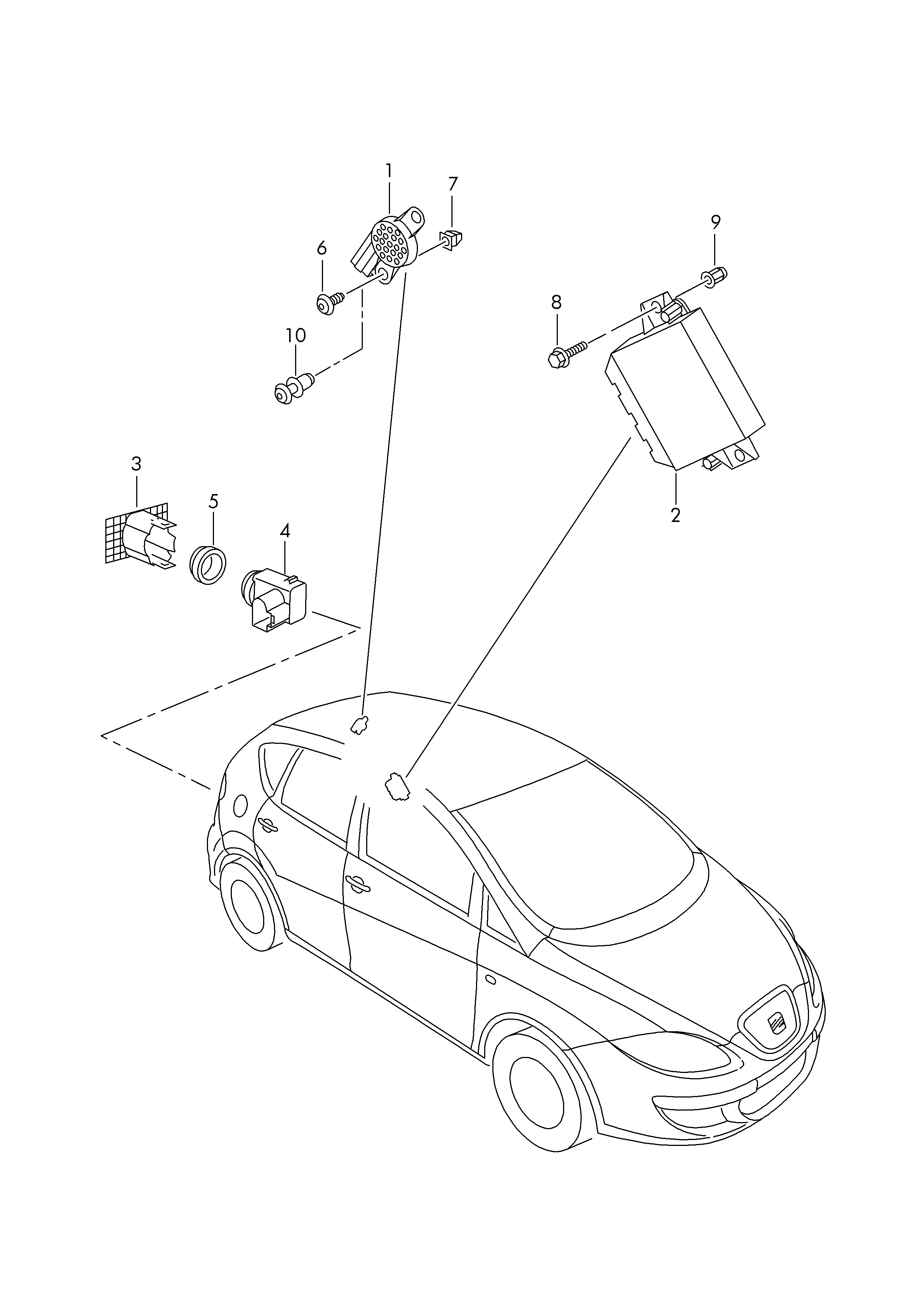 VAG 3D0 998 275 A - Sensor, ajutor parcare aaoparts.ro