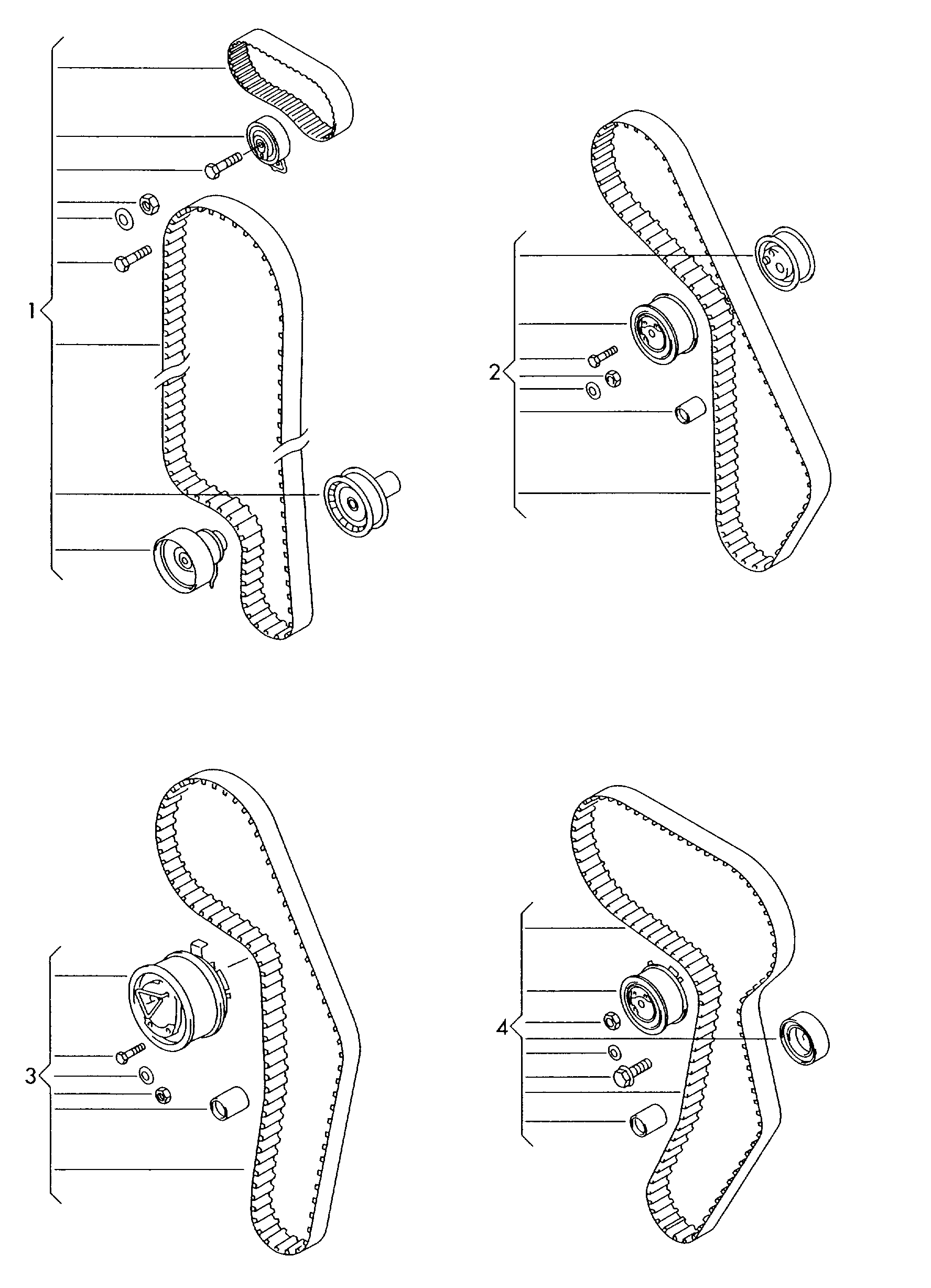 VAG 03G 198 119 C - Set curea de distributie aaoparts.ro