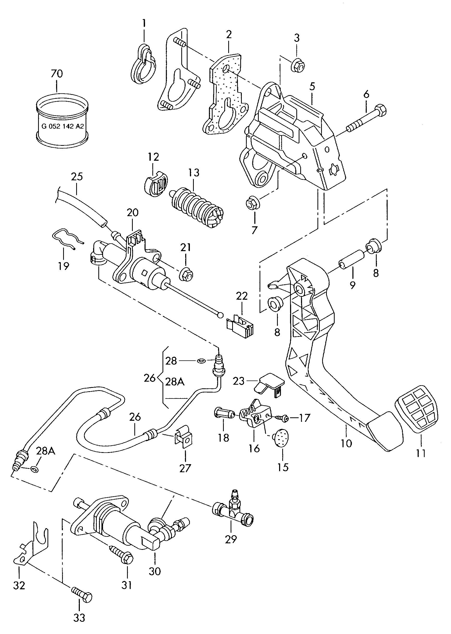 AUDI 6R0 721 261 A - Cilindru receptor ambreiaj aaoparts.ro