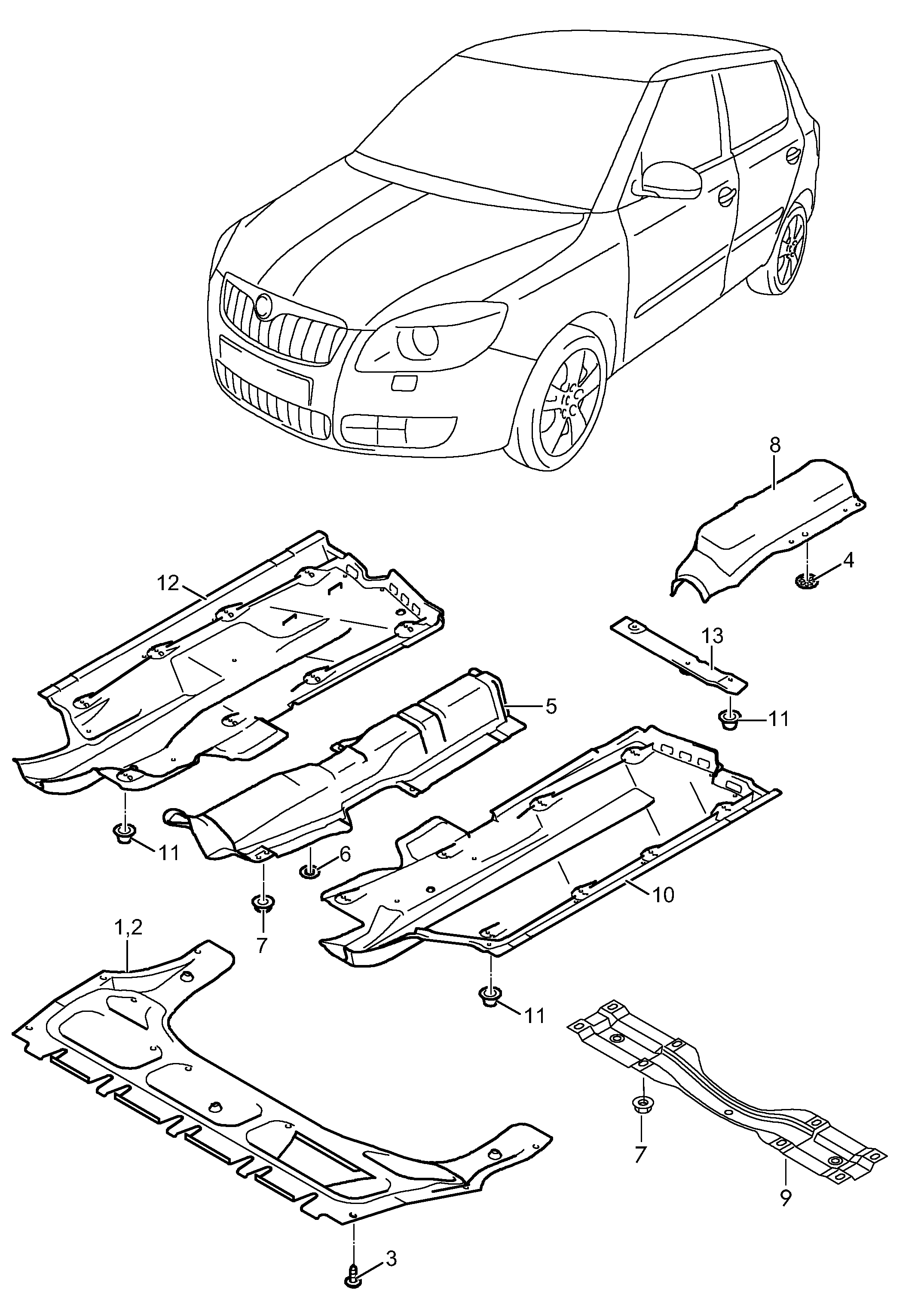 Seat 6R0825237D - Material amortizare zgomot, nisa motor aaoparts.ro