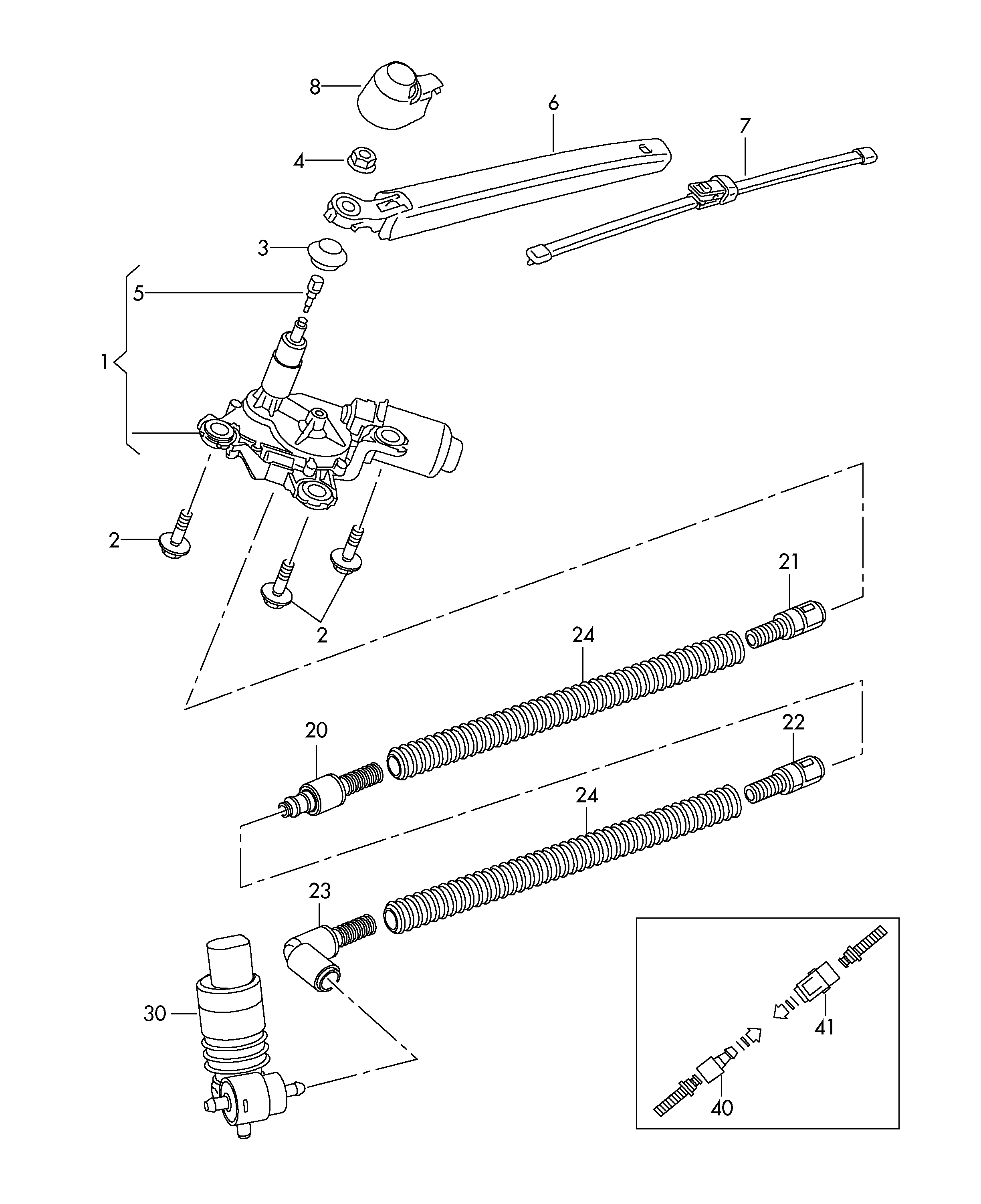 VW 1K8955435 - Capac, brat stergator parbriz aaoparts.ro