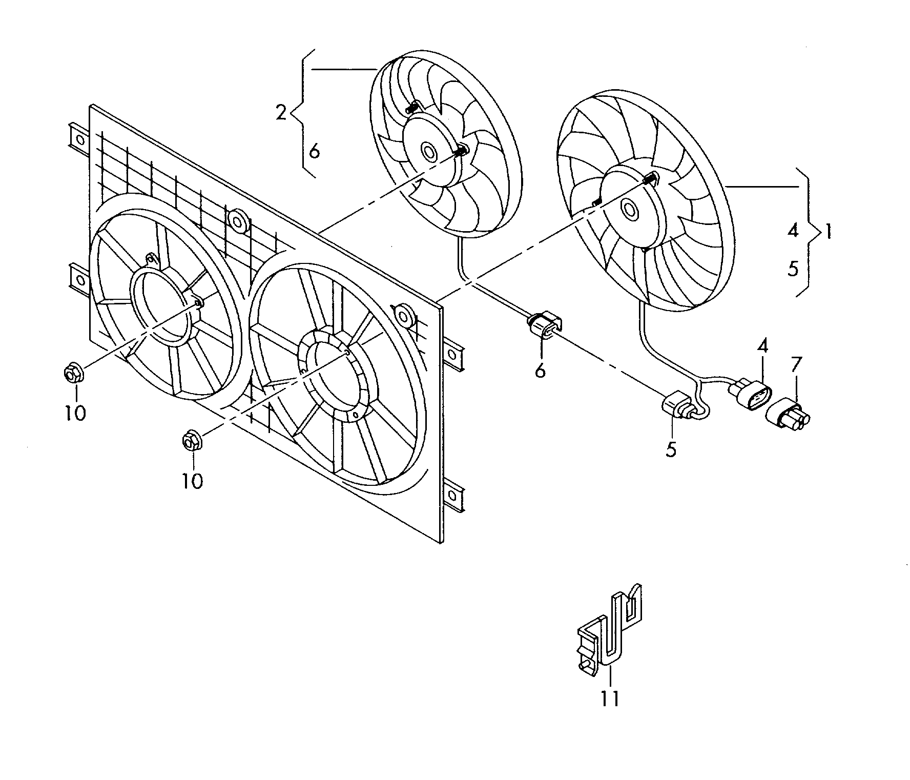 Skoda 1K0 959 455 FF - Ventilator, radiator aaoparts.ro