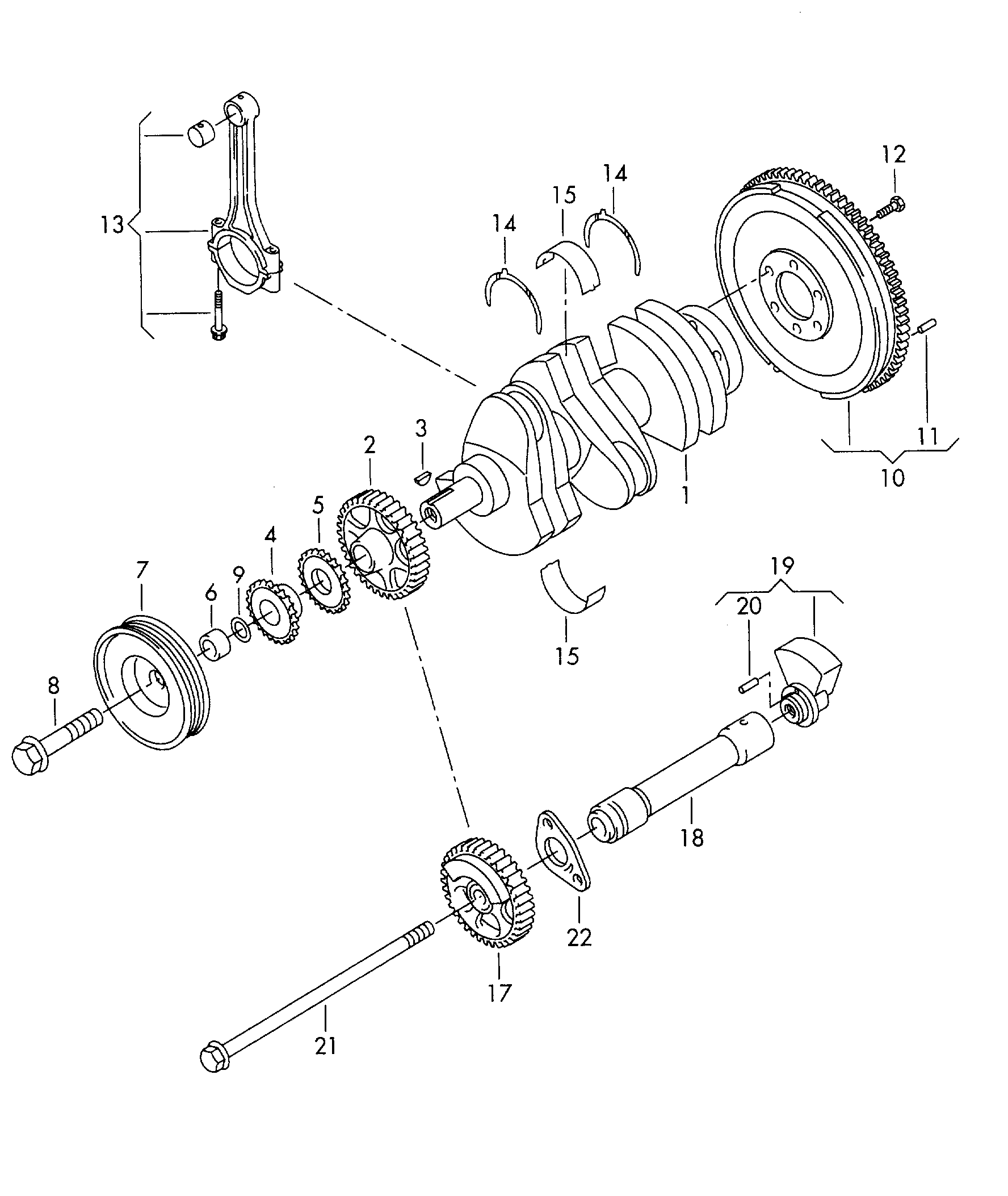 VW 03E 105 209 L - Chit lant de distributie aaoparts.ro