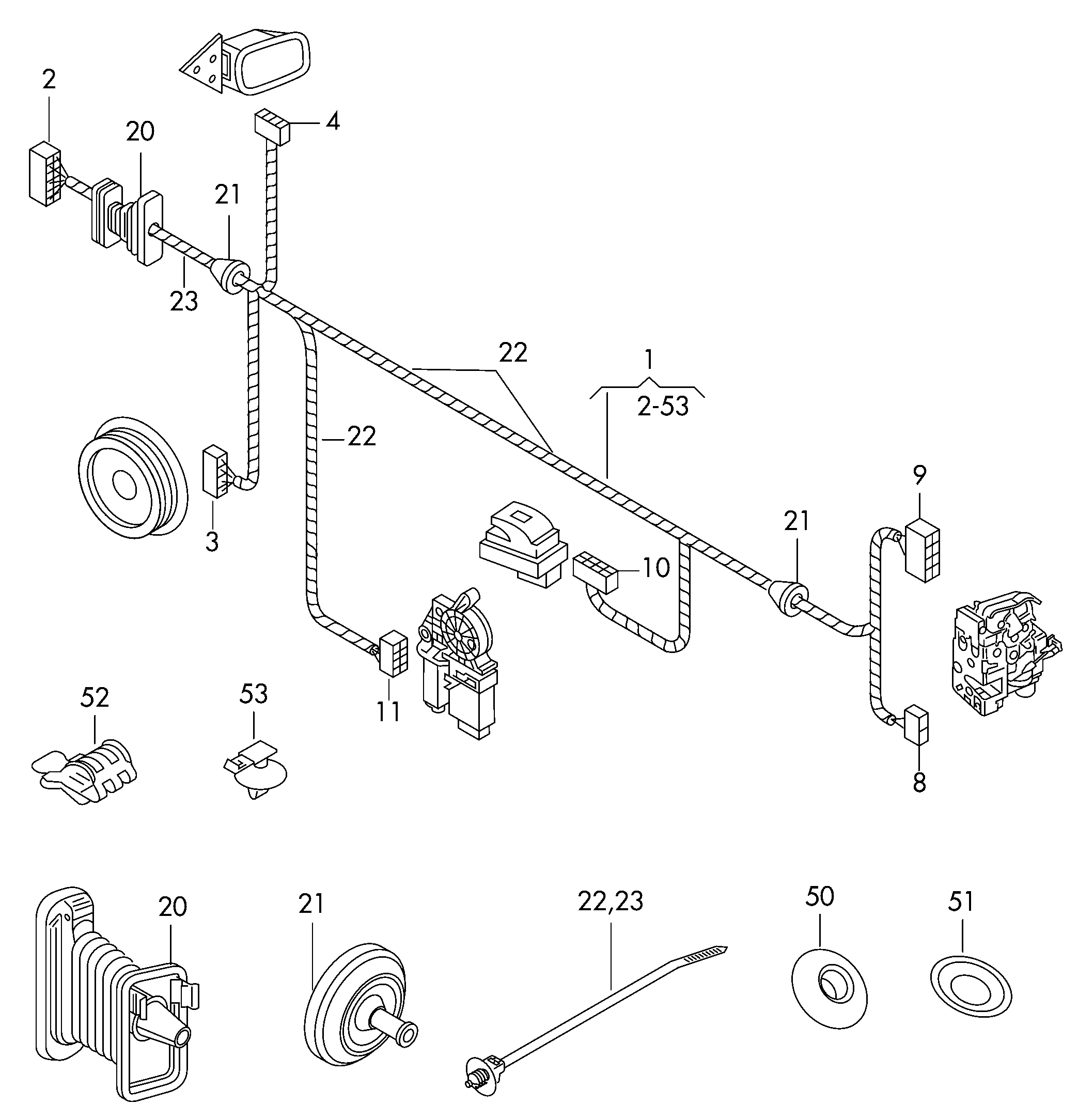 FEBI Bilstein 107153 - Set de reparat cabluri,usa aaoparts.ro