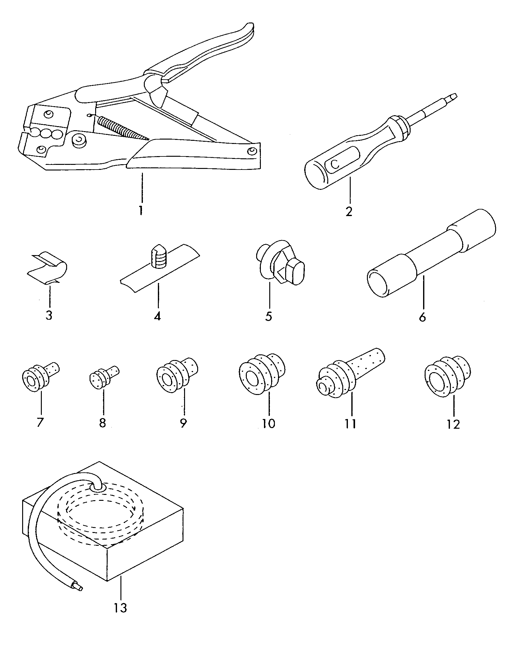 FEBI Bilstein 107153 - Set de reparat cabluri,usa aaoparts.ro