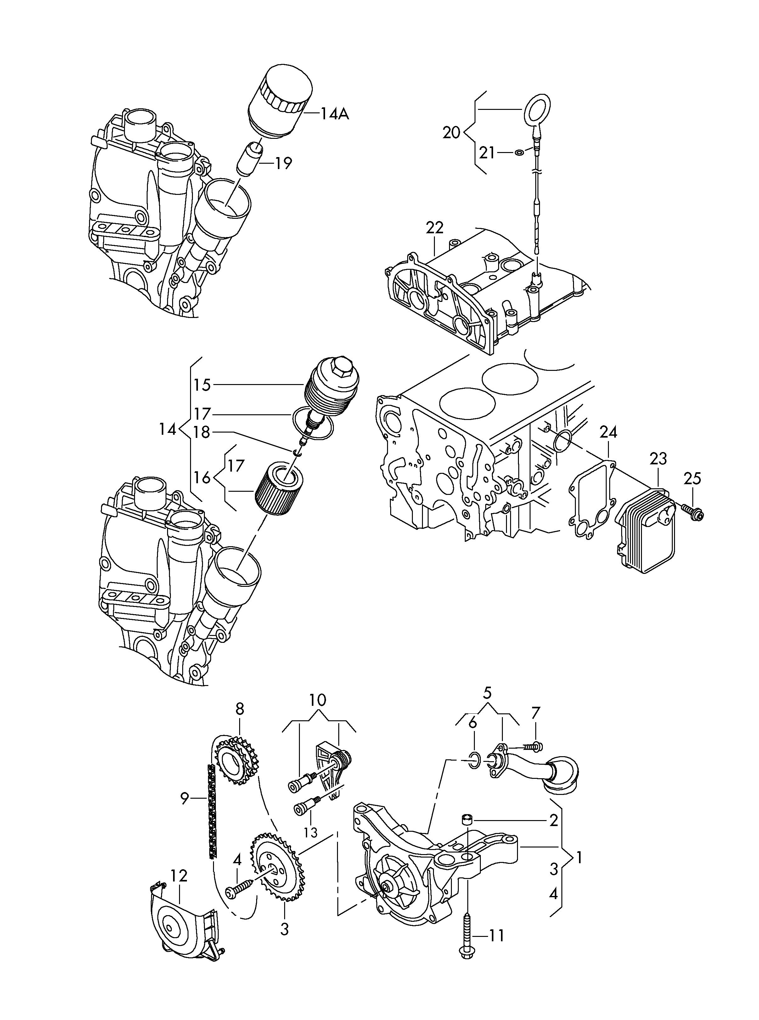 Seat 03C115251M - Conducta admisie, pompa ulei aaoparts.ro