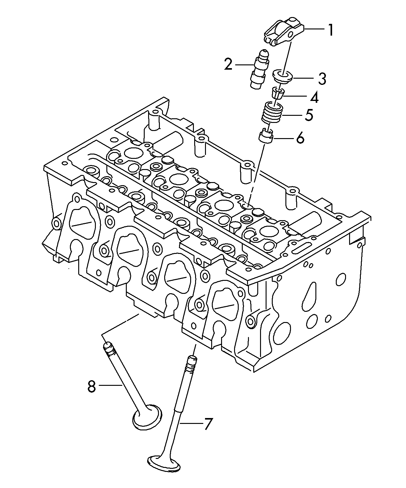 AUDI 04E 109 411 J - Culbutor, tren supape aaoparts.ro