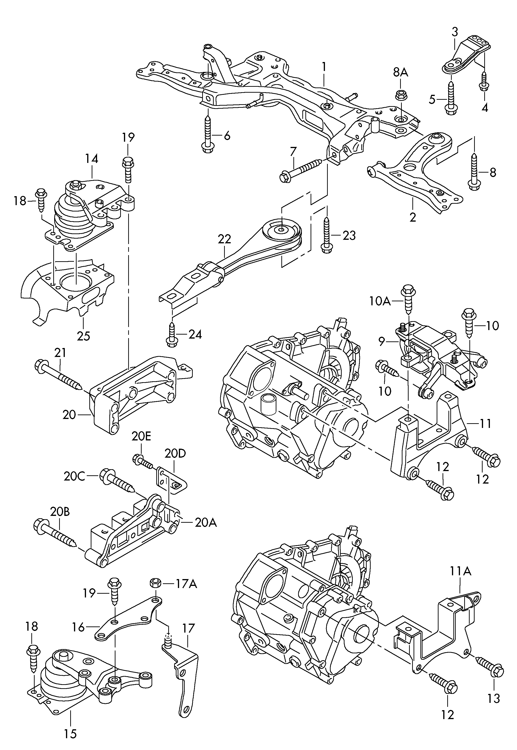 AUDI 6R0199167AC - Suport motor aaoparts.ro