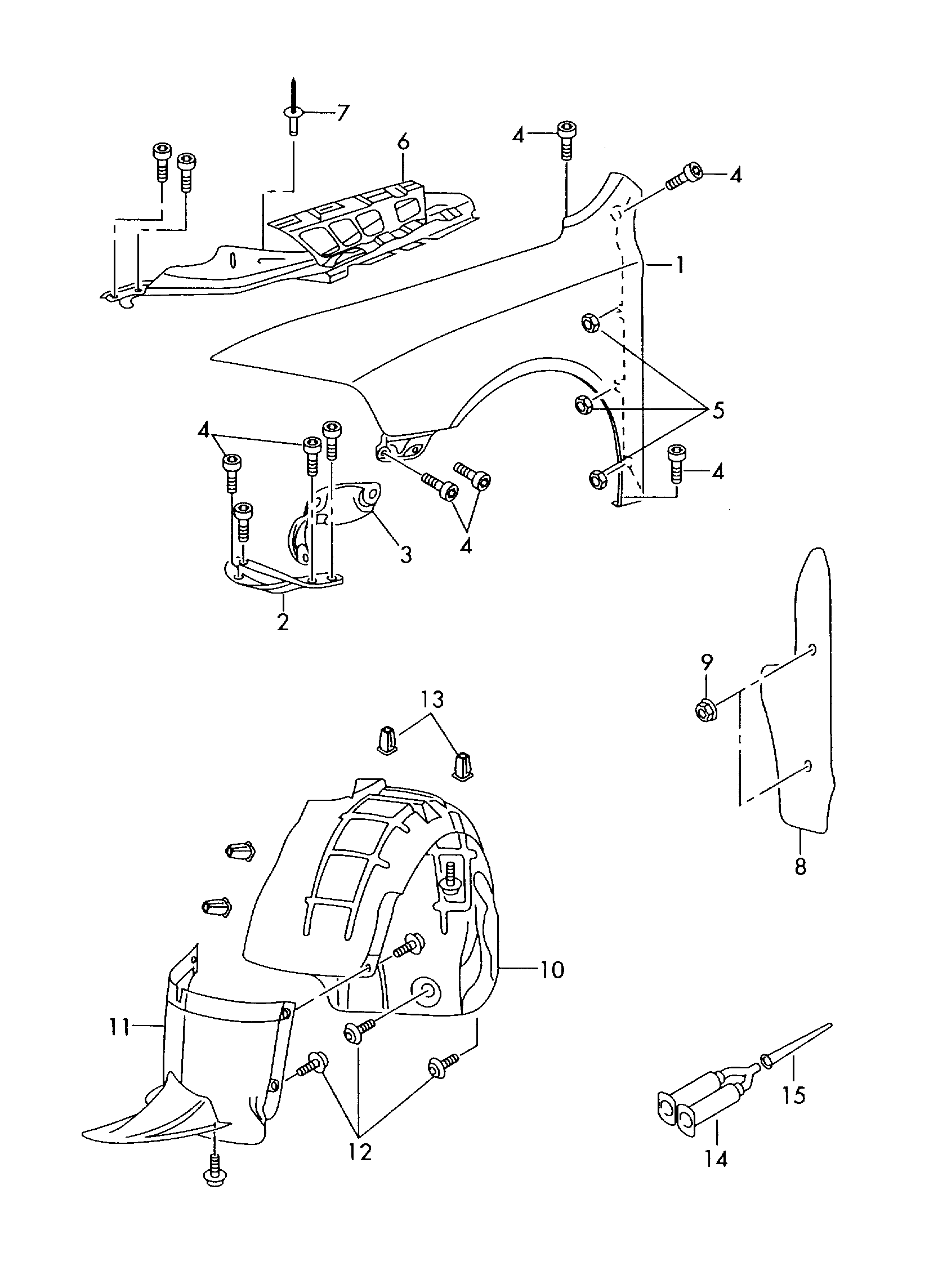 VAG 1Z0809957C - Aripa interioara aaoparts.ro