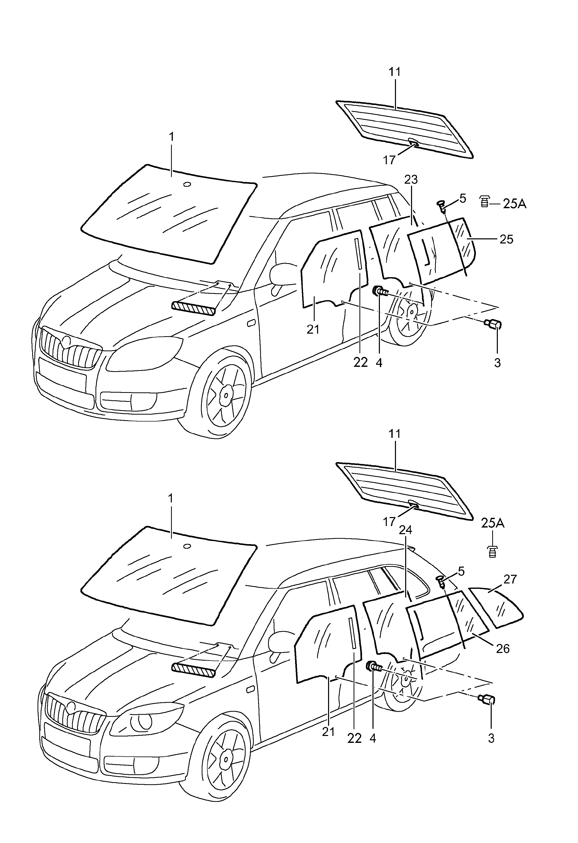 Skoda 5J0845011S - Parbriz aaoparts.ro