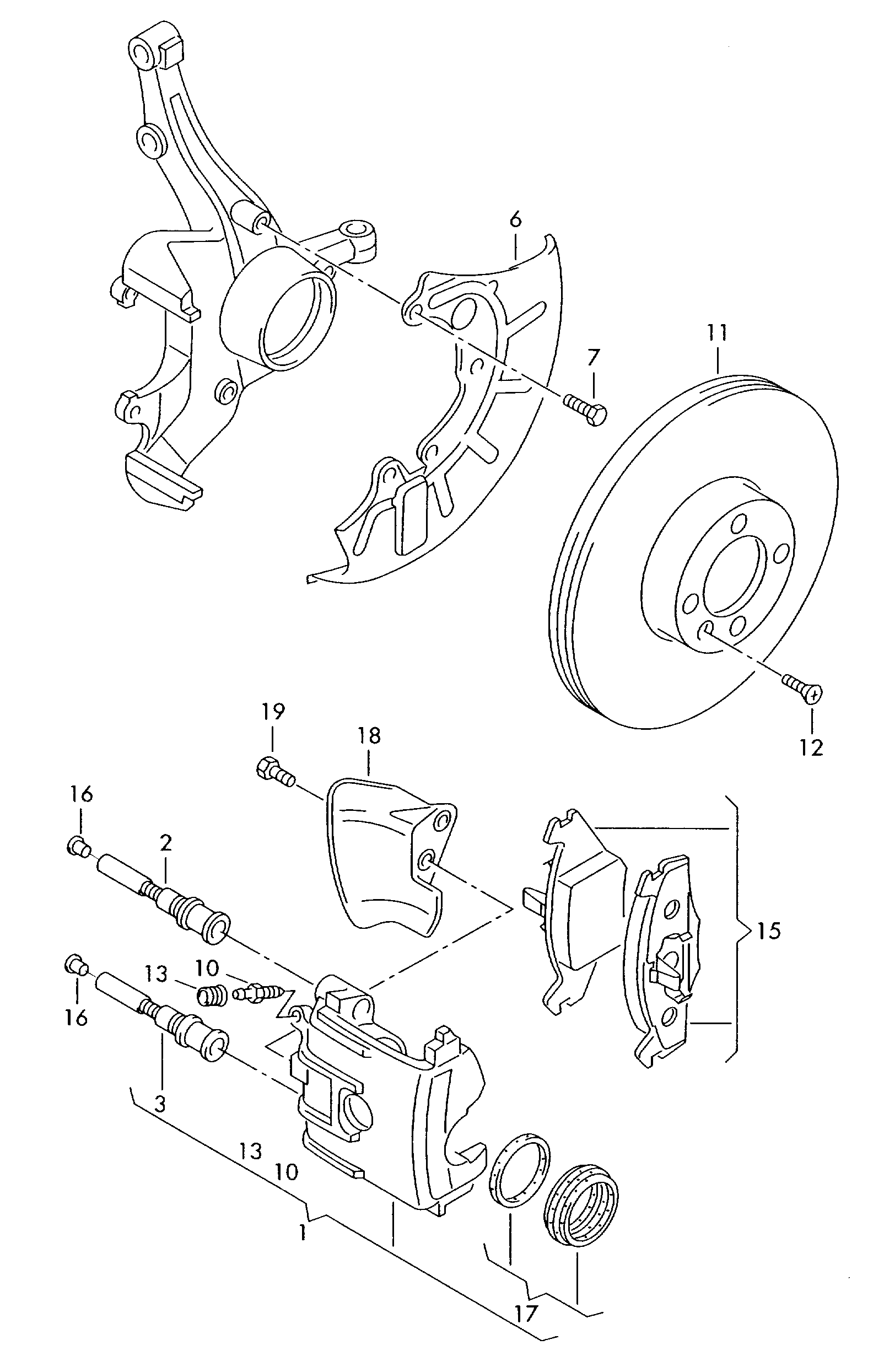 VW JZW 615 301 N - Disc frana aaoparts.ro