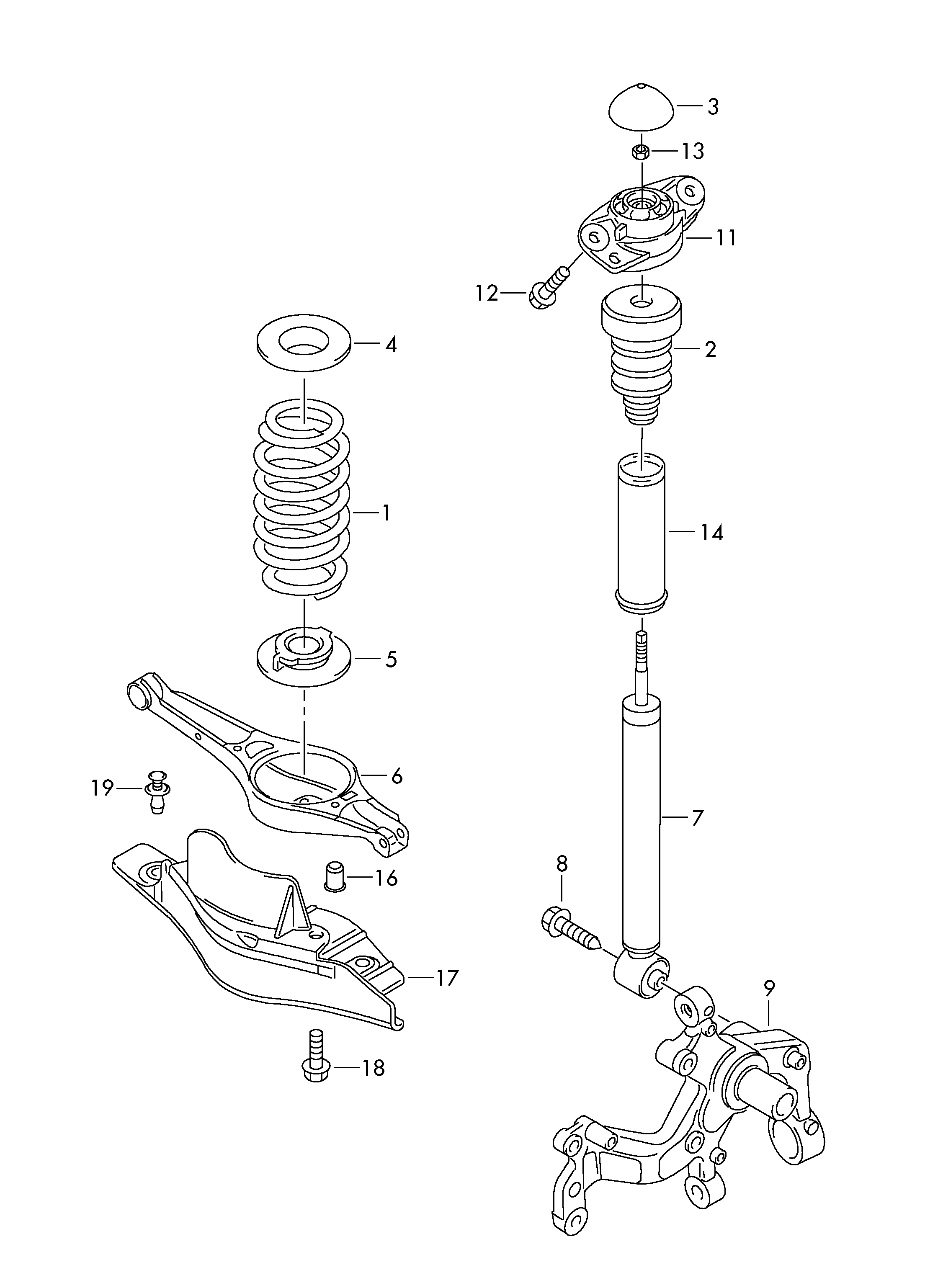 VW 3C0 513 049 BF - Amortizor aaoparts.ro