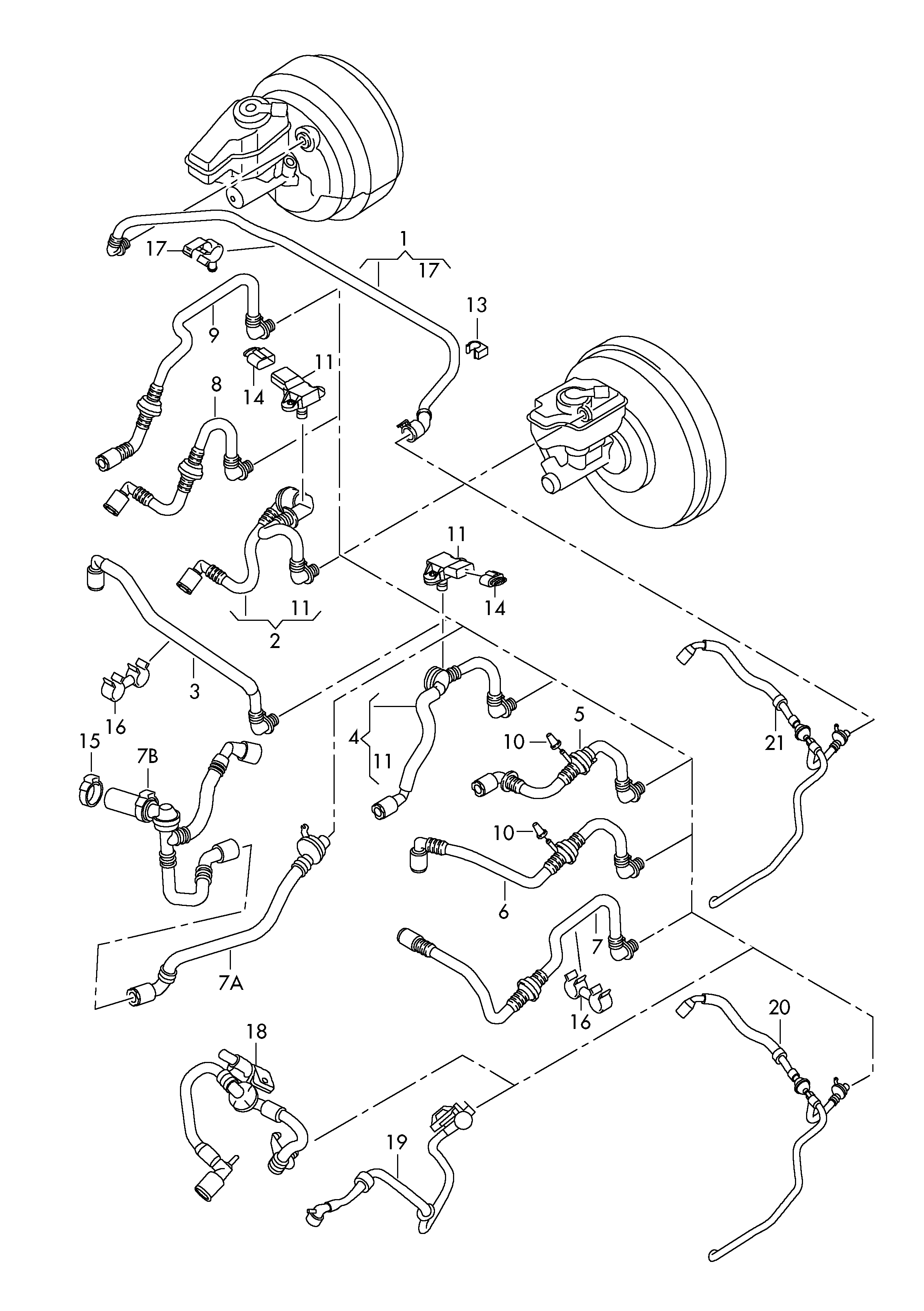 Metzger 2180038 - Furtun vacuum, servofrana aaoparts.ro