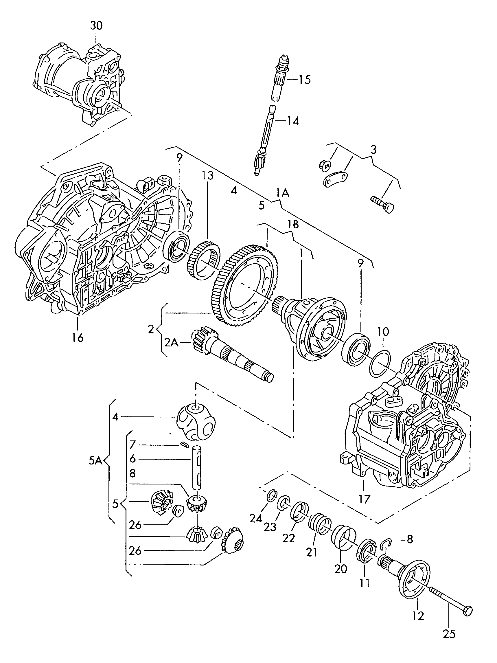 VAG 096 323 981 - Set reparatie, transmisie manuala aaoparts.ro