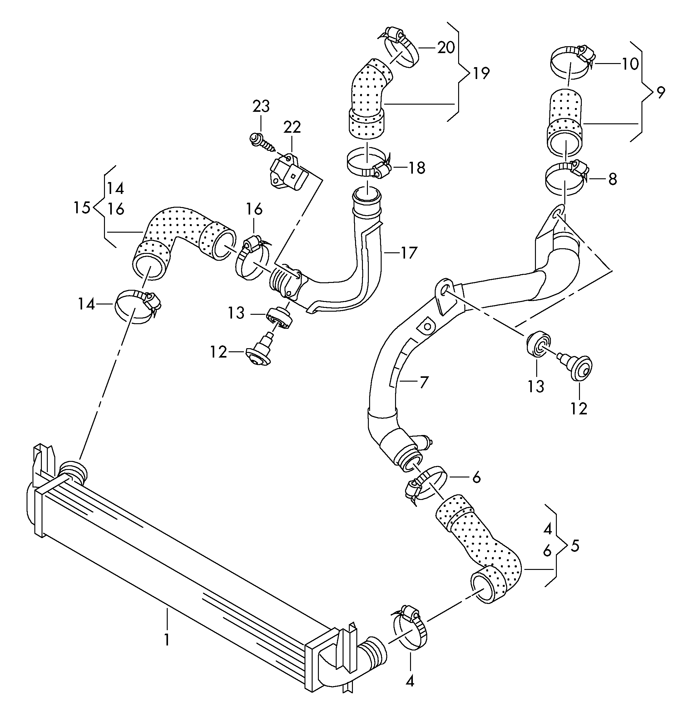 Seat 6R0145828D - Furtun aer supraalimentare aaoparts.ro