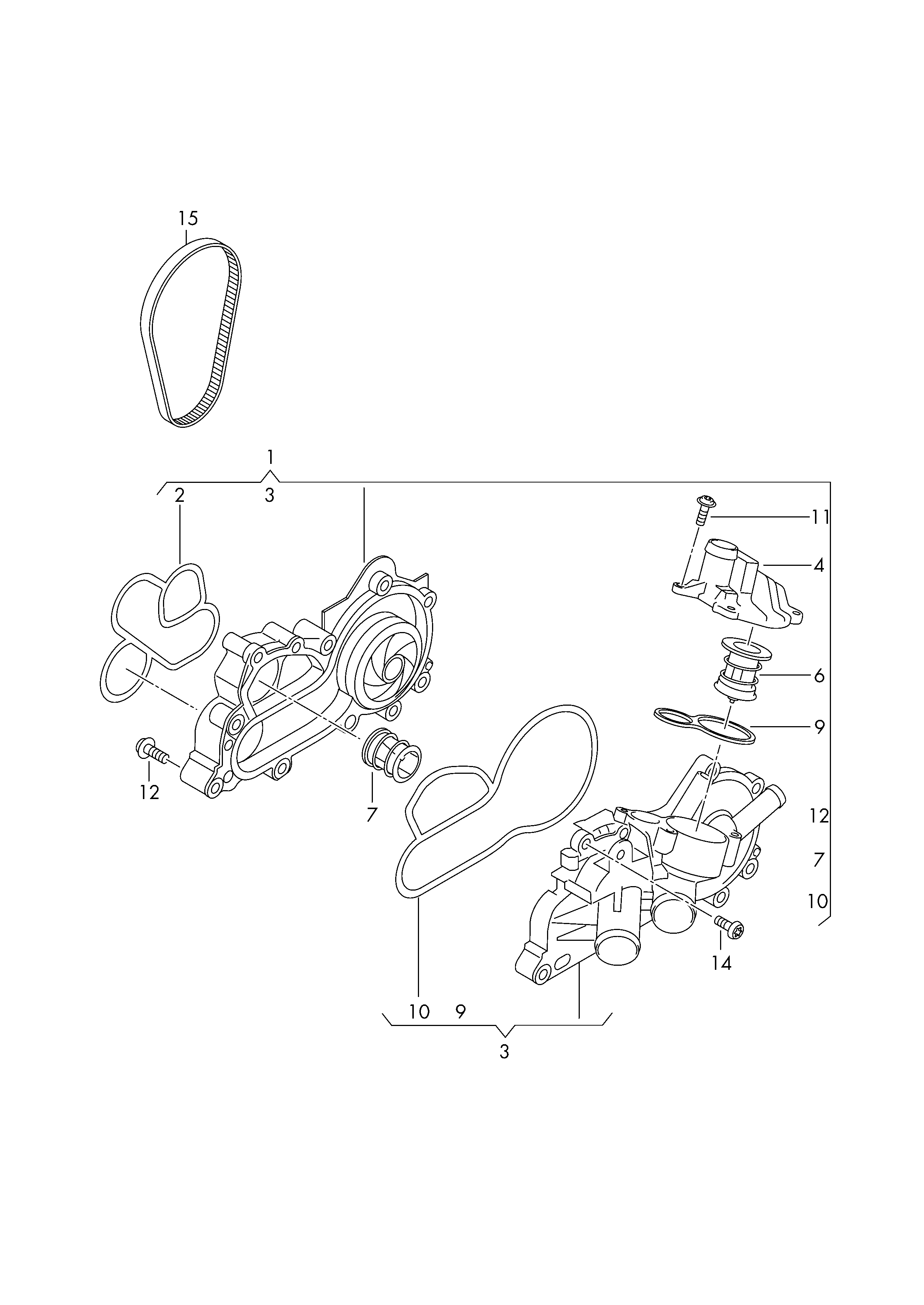 AUDI 04E 121 600 BE - Pompa apa aaoparts.ro