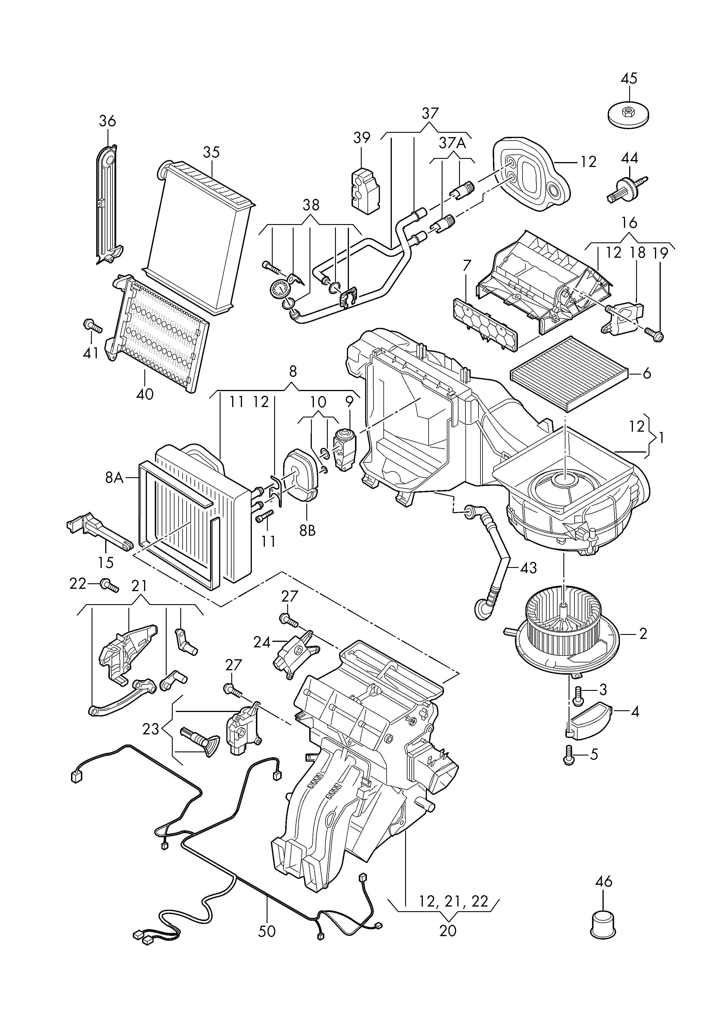 VW 5Q1819021E - Ventilator, habitaclu aaoparts.ro